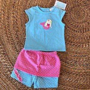 🍍NWT 24 Month Mermaid Short Set Infant